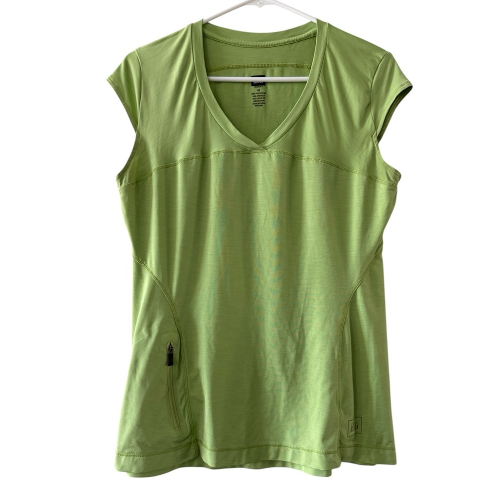 REI CO-OP Green V-Neck Women's Athletic Top